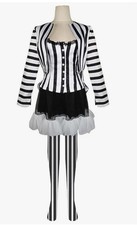 Anime Michael Keaton Cosplay Costume Stripes Uniform Halloween