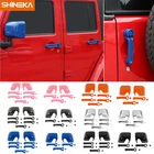 For JEEP Wrangler JK Door Handle /Tailgate /Mirror Cover Trim Decor Cap Full Kit