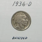 Buffalo nickel lot of 3 1936-D, 1936-P, 1936-S.