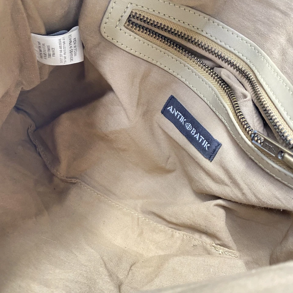 Cartera bandolera Antik Batik de algodón con cuentas Foto 4 de 4