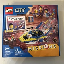 LEGO CITY: Water Police Detective Missions 278 pieces new discontinued 