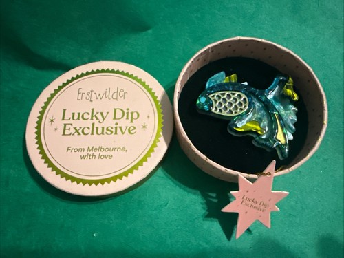 Erstwilder 2025 Lucky Dip Colorway Exclusive Thin Gold Wings Goldfish Teal