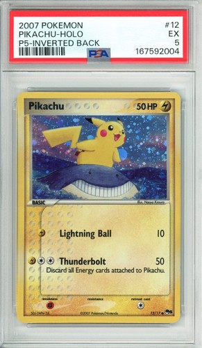 Pikachu graded PSA 5 for sale on eBay
