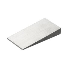 Metal Wedge Shims 4x2x0.6" Triangle Flange Steel Wedge Silver Tone