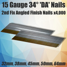 DA NAILS. 34 degree 15 gauge, fit MILWAUKEE,RYOBI,DEWALT, MAKITA, SENCO, HITACHI