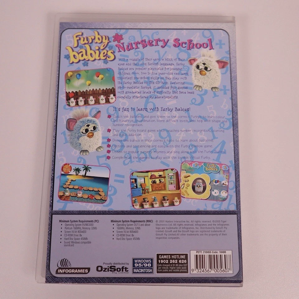 Furby Babies - Nursery School PC Game CD-Rom **RARE** GC - Image 2 of 3