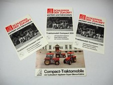 Schlüter Compact 750 850 1050 TV Traktomobile 4 Prospekte von 1978