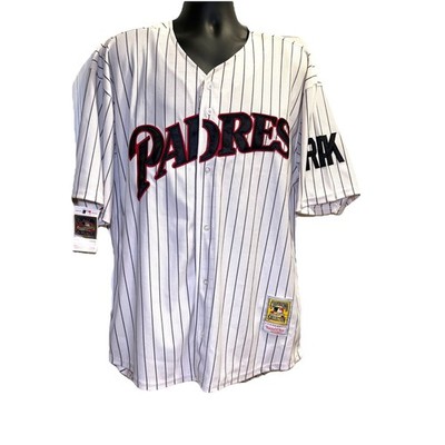 Mitchell & Ness Gwynn #19 White Throwback Jersey San Diego Padres MBA Men's 50