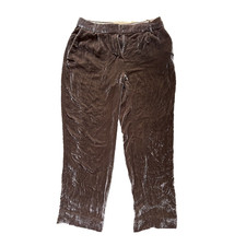 J Crew Burned Velvet Dress Pants Sz 0, Taupe Beige Cropped Dressy