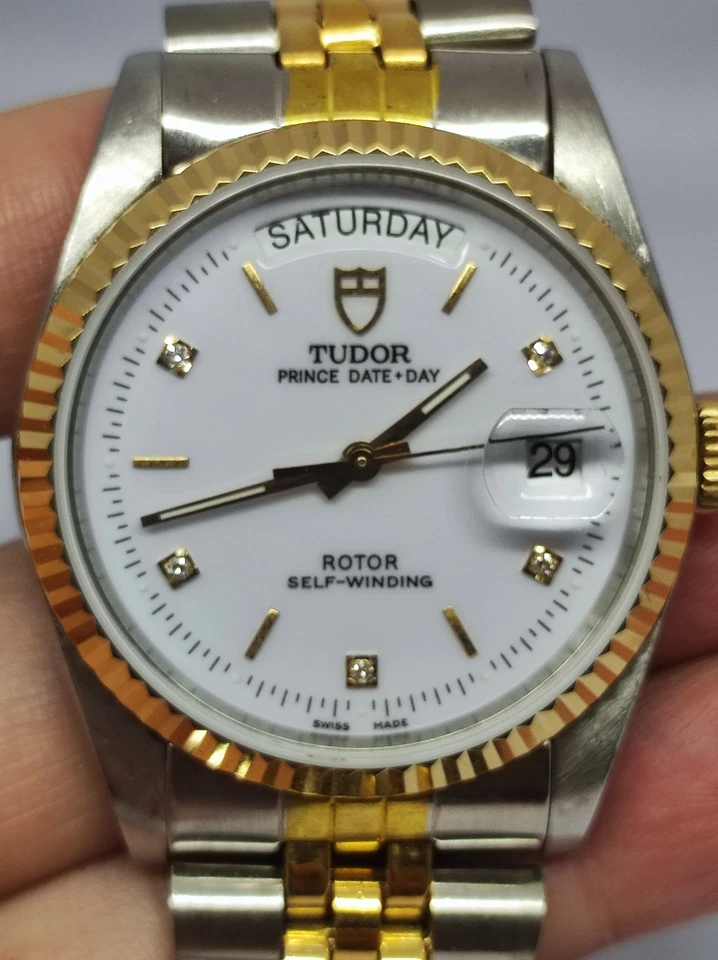 Tudor 76213 Diamond Day Date Automatic Watch  - Read Description #1333 - image 3 of 4