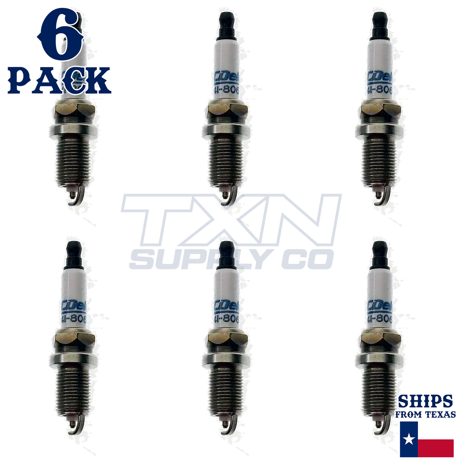6 Pack ACDelco Double Platinum Spark Plugs 2007-2012 for Dodge Nitro 3.7L