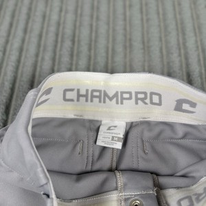 Champro Youth Girls Softball Pants Size Medium Gray Dirt Stain Ankle