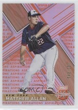 2019 Panini Elite Extra Edition Aspirations Orange 43/100 Matthew Allan #81 0q3