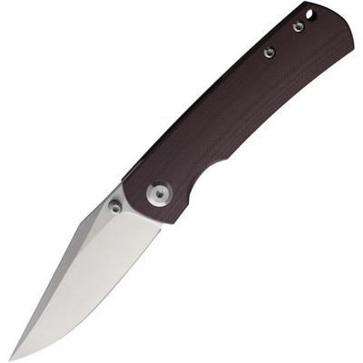 Monterey Bay Knives 14C28N Steel Brown G10 Handle Pocket Blade MINI-OLD-GUARD-BR