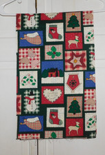 NICE 45" X 36" WITH CHRISTMAS PATTERN FABRIC PANEL