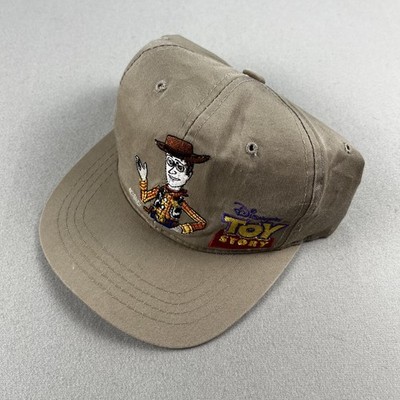 Vintage Disney Toy Story Woody Hat Cap Snapback Youth Tan American Needle 90s