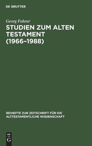 Georg Fohrer Studien zum Alten Testament (1966-1988) (Hardback)Another great item from Rarewaves USA | Free delivery!