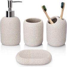 L'ARL GMVOI Bathroom Accessory Set, 4 Piece Bathroom Decor Accessories Sets