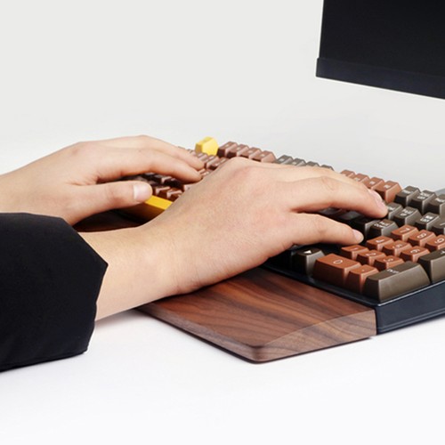 Walnuss -Tastaturhalter Tastaturhand Ruhen Handgelenkauflage Für Die - 第 4/12 張圖片