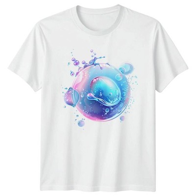 Abstrakte Wasserblase T-Shirt Unterwasser Natur Grafik Geschenk für Sie und Ihn