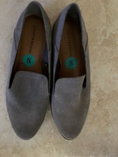 Lucky Brand Women s Grayish Leather Low Heel Loafers Size 8M