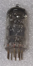 Amperex PQ Gold Pin 6922 (6DJ8 / ECC88) O-Getter vacuum tube Amplitrex Test NOS