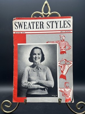 Vintage 1937 Sweater Styles Magazine