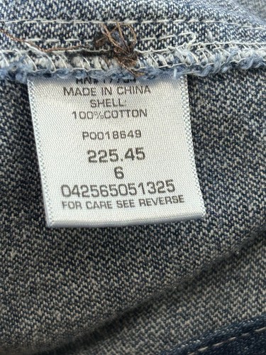 Kids Size 6 Key Industries Indigo Denim Enzyme Wash Bib Overall EUC - Picture 3 of 5