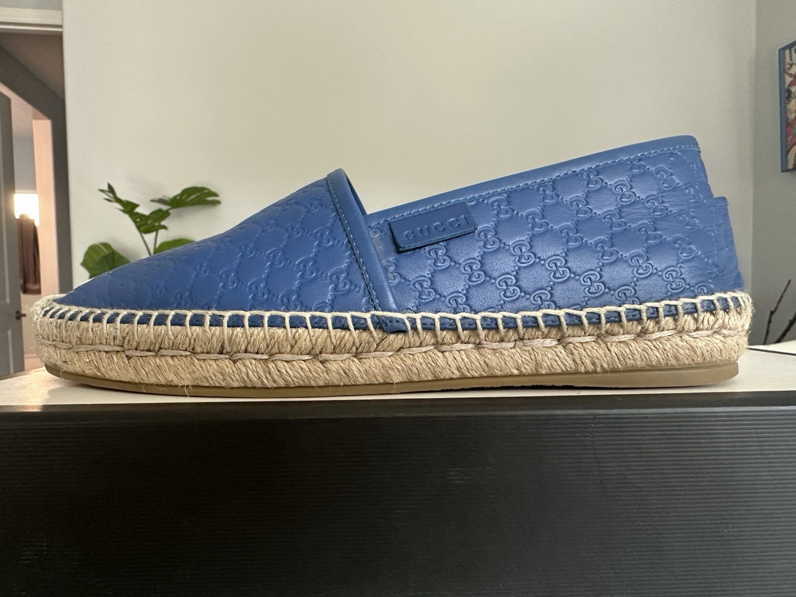 GUCCI Microguccissima Pattern Leather Espadrilles - image 4