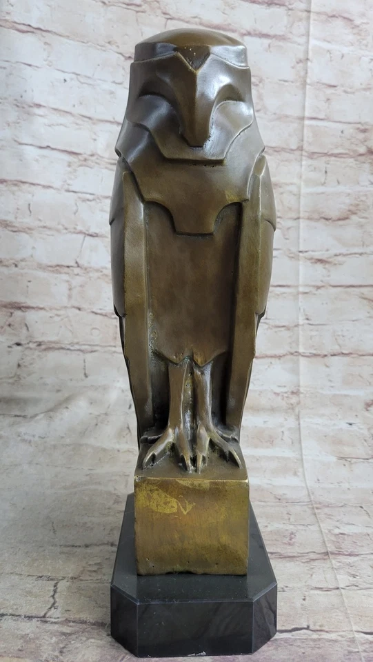 Salvador Dali Abstract Modern Art Owl Bronze Sculpture Marble Statue Home Sale - Image 4 of 4