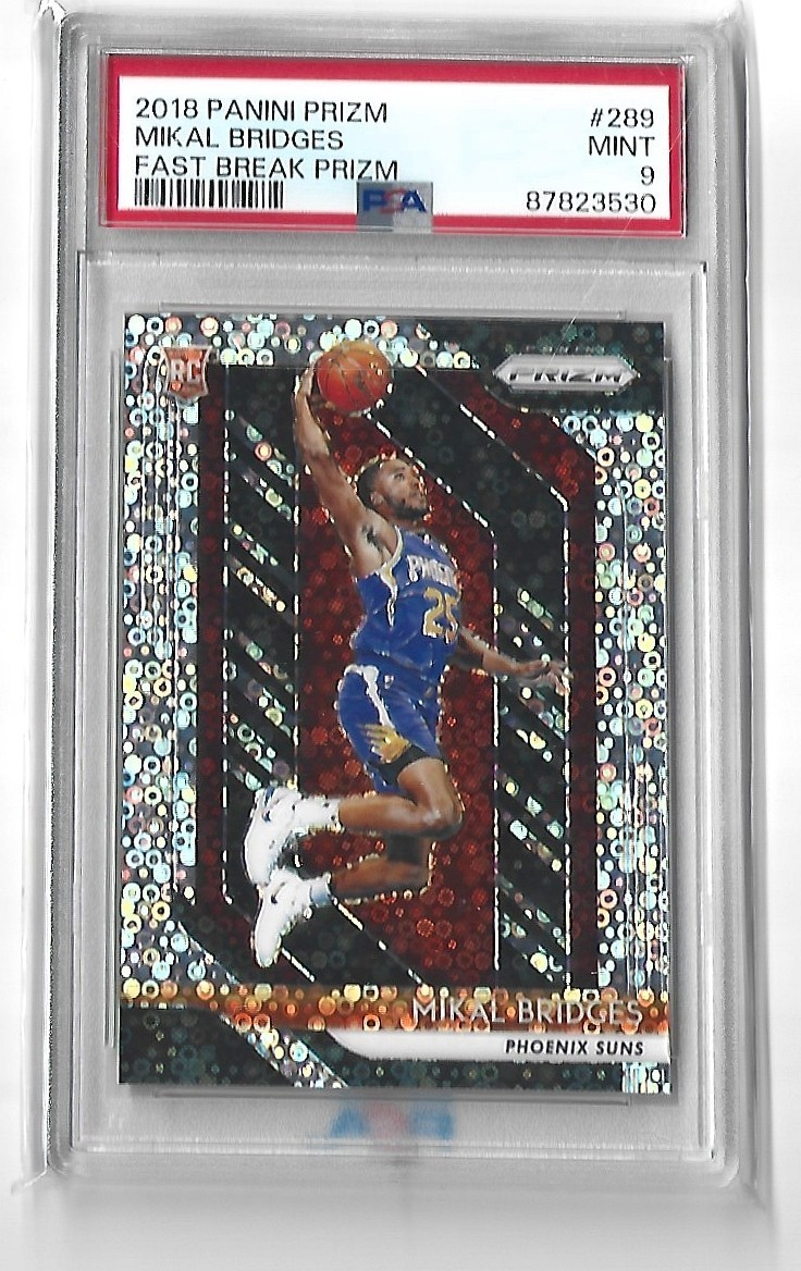 2018-19 Panini Prizm - Mikal Bridges #289 Fast Break Prizm (RC)