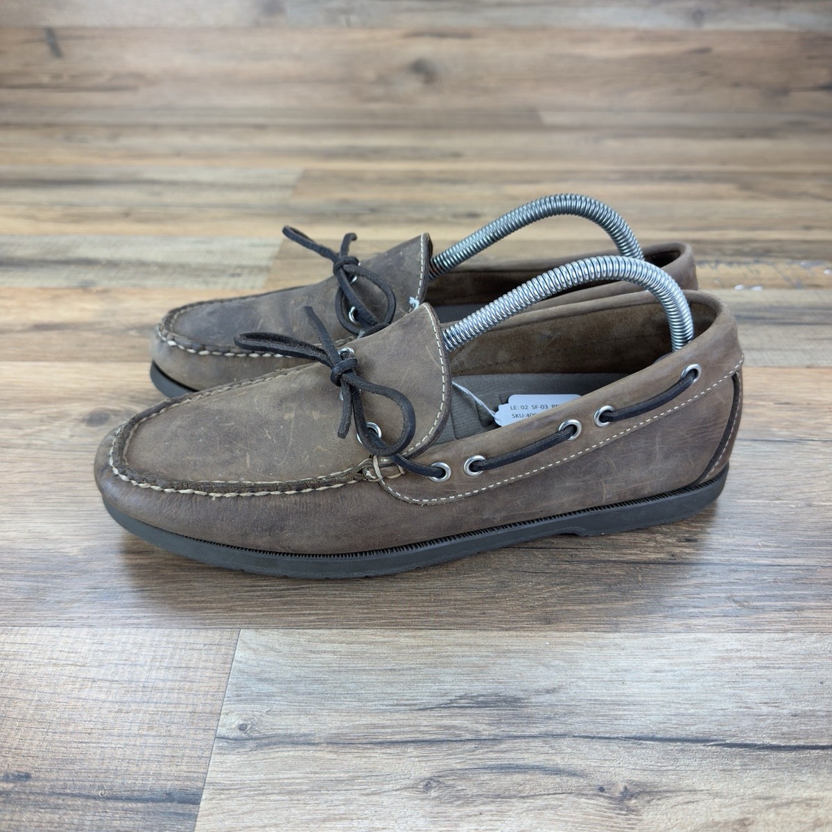 LL Bean Size 8 D Signature Brown Boat Shoes Loafers 