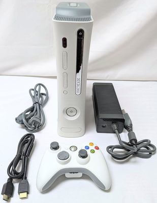 Microsoft Xbox 360 20GB Pro Matte White Video Game Console Gaming