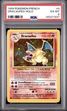 1999 Pokemon FRENCH Unlimited Base Set Dracaufeu-Charizard Holo 4/102 PSA 6