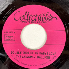 Jan Dean / Swingin' Medallions - Baby Talk / Double Shot 7" 1980 Collectables