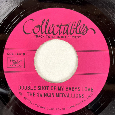 Jan & Dean / Swingin' Medallions - Baby Talk / Double Shot 7'' 1980 Collectables