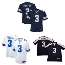 YOUTH All Stitched George #3 Pickens 2025 Jersey Navy/White/Navy Alternate