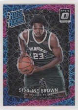 2017-18 Donruss Optic Rated Rookie Pink Velocity Prizm 29/79 Sterling Brown 4f5