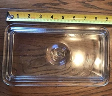 Vtg Westinghouse Glass Loaf Pan Refrigerator Dish Clear Lid