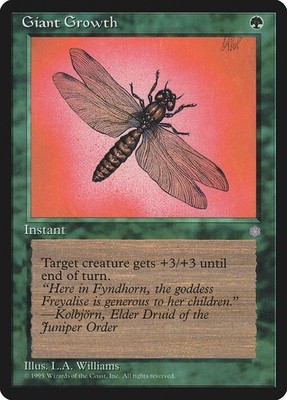 4x Giant Growth - LP - Ice Age block - SPARROW MAGIC mtg