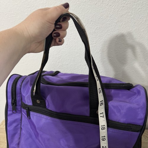 Brunswick Black & Purple Single Bowling Ball Duffle Bag Shoe Pocket - Ball Base - Picture 15 of 15
