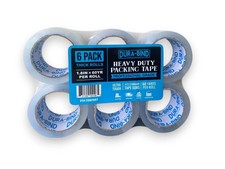 Durabind Heavy Duty Packing Tape 6 Pack. Rolls Are 60 Yards X 2In. Tough Clear