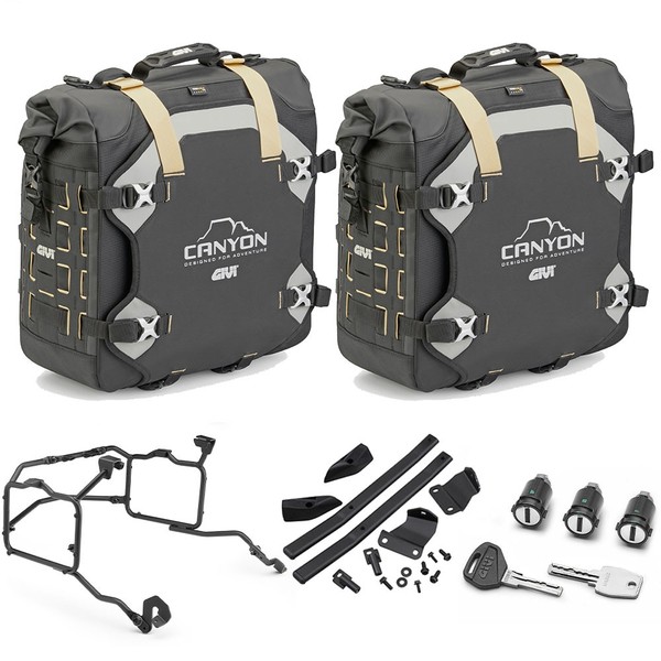Givi GRT725 30L Seitenkoffer 2X + Rahmen FüR Honda NC 750 X 2016-2018-image