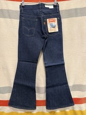 Vntg 70s Levi  s Big Bell Bottoms Jeans 784 Deadstock NWT Denim Blue USA 26x29