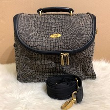 DIANE VON FURSTENBERG DVF Vintage Madagascar Overnight Carry-On Travel Bag