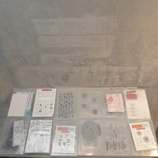 Variety Lot of 12 Photopolymer/Cling Stamp Kits Various Themes / Brands