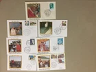 Seven GOLDEN SERIES POPE PAUL II fdc:ItalyParaguay,Uruguay,Vatican,Bolivia,Argen