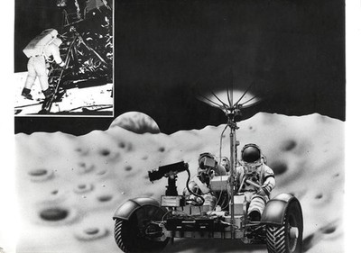 M310 Apollo 15. Scott, Irwin. Mondlandefähre. Analoges Pressefoto 1971