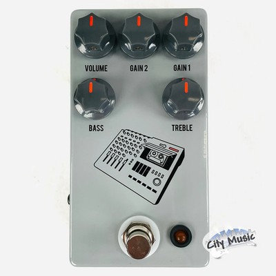 Used JHS 424 Gain Stage Preamp Distortion Overdrive Guitar Effects Pedal  