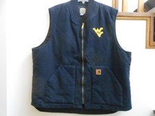 Men  s Carhartt Vest Size 2XL Tall Zip Front Quilted Classic Vest West Virginia